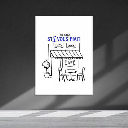 Wes Co Gallery Metal Poster Italian Coffee Moments 16" x 24" Home Goods - Coffee White border only Metal Art Print