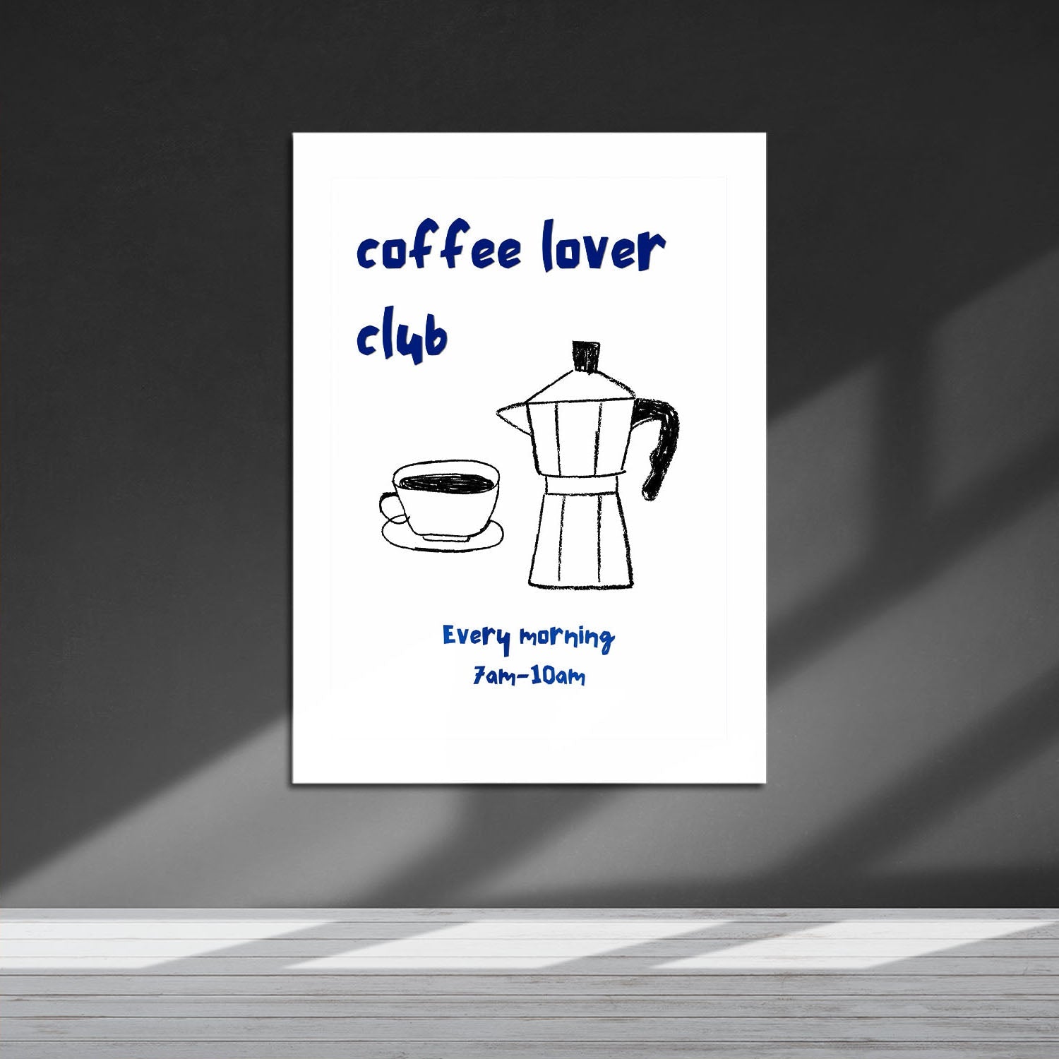 Wes Co Gallery Metal Poster Buongiorno Coffee 16" x 24" Home Goods - Coffee White border only Metal Art Print