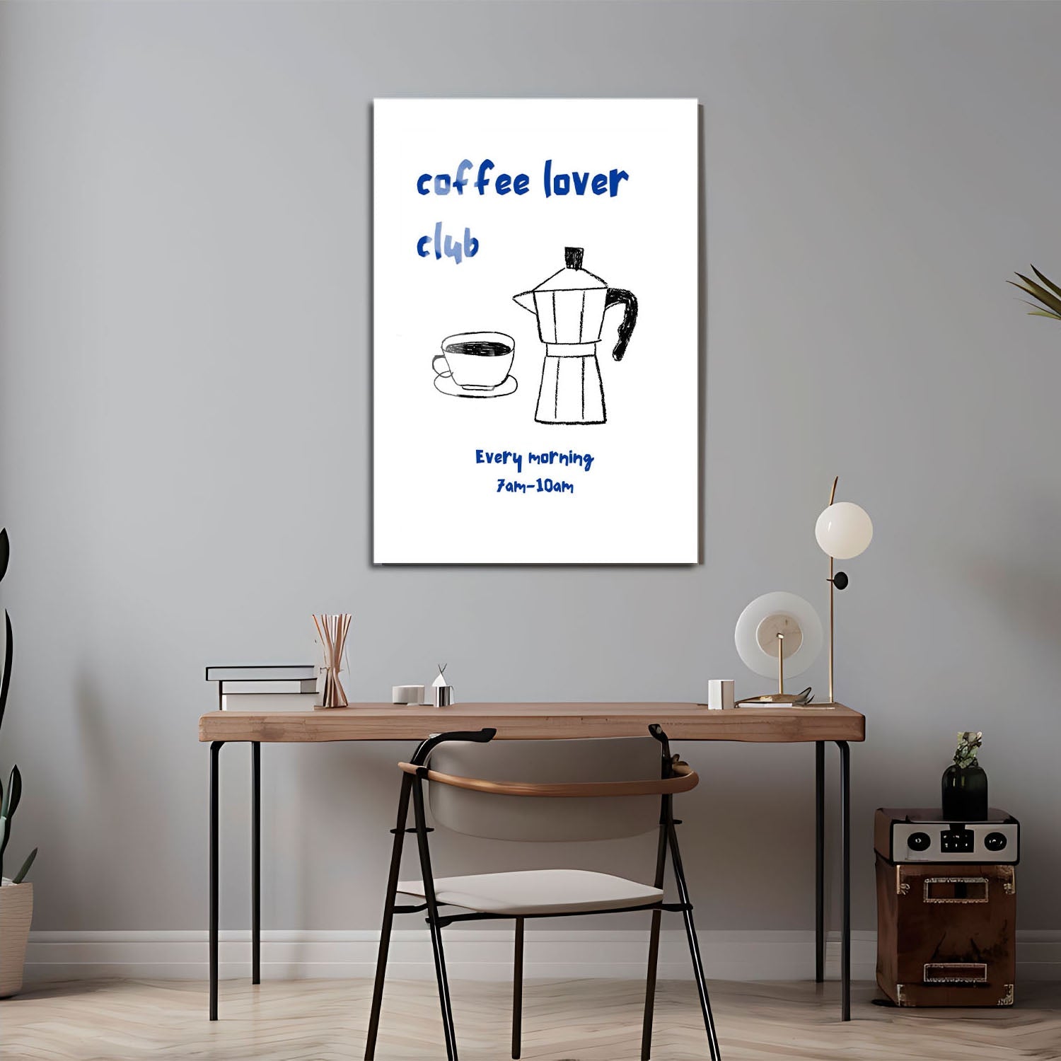 Wes Co Gallery Metal Poster Buongiorno Coffee 24" x 36" Home Goods - Coffee White border only Metal Art Print