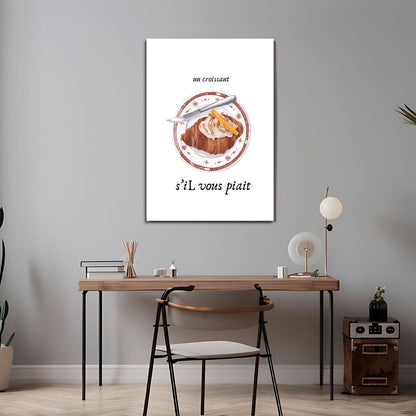 Wes Co Gallery Metal Poster Charming Coffee Club 24" x 36" Home Goods - Coffee White border only Metal Art Print