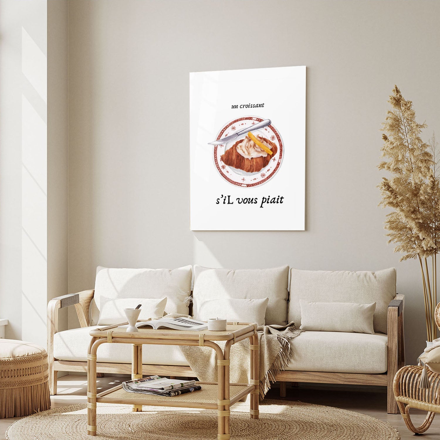 Wes Co Gallery Metal Poster Charming Coffee Club 5" x 7" Home Goods - Coffee White border only Metal Art Print