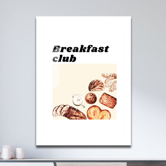 Wes Co Gallery Metal Poster Morning Pastry Club 11" x 17" Home Goods - Coffee White border only Metal Art Print