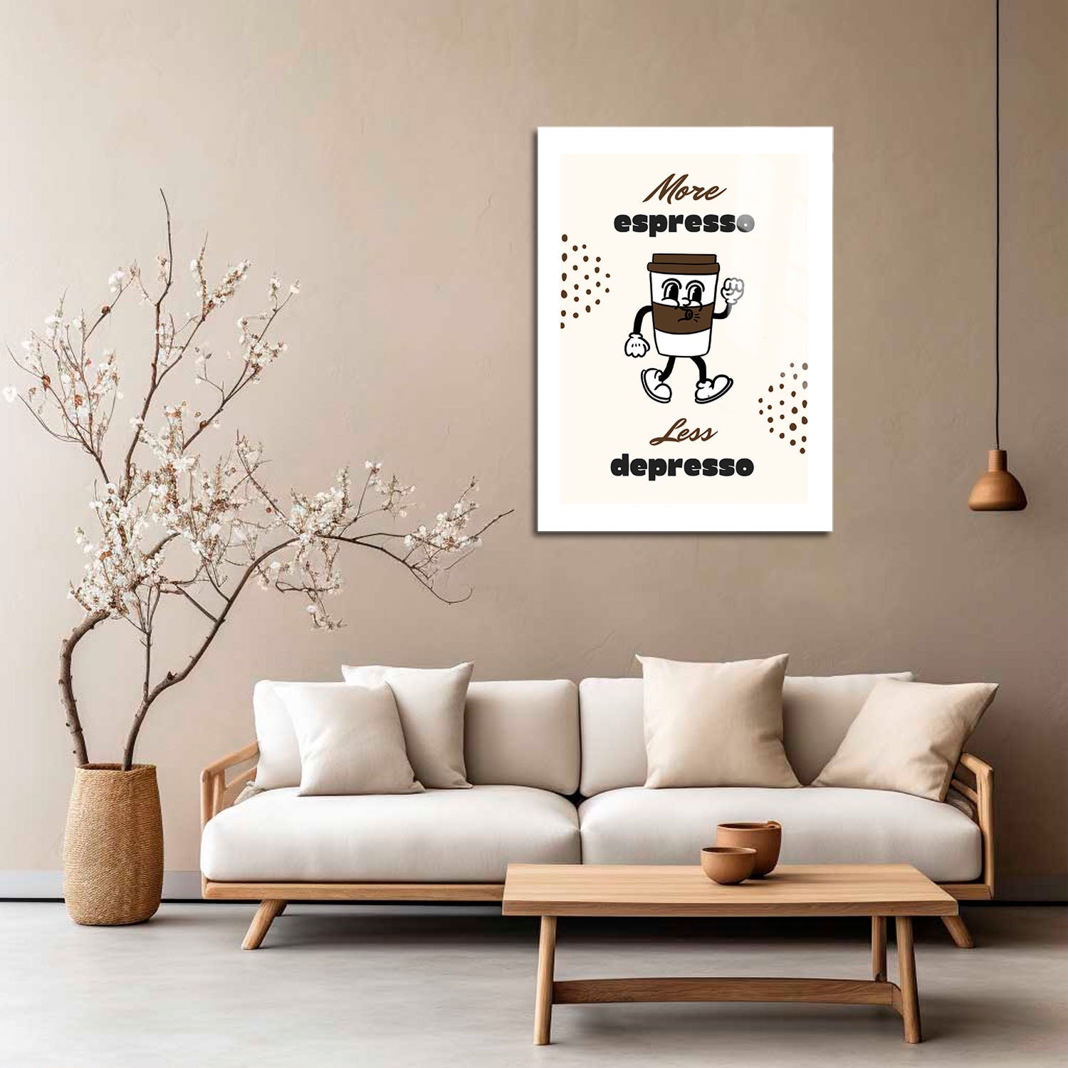 Wes Co Gallery Metal Poster Espresso Energy 5" x 7" Home Goods - Coffee White border only Metal Art Print