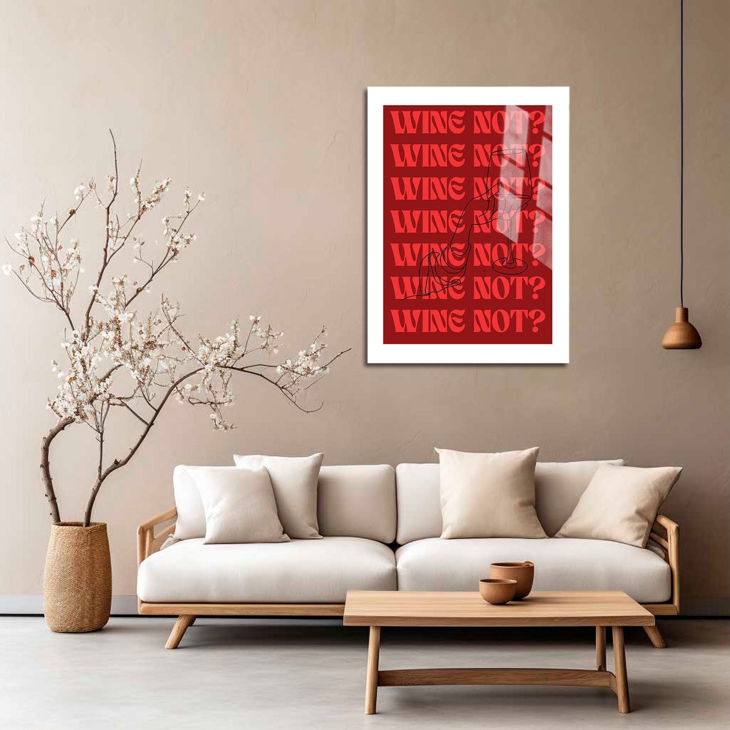 Wes Co Gallery Metal Poster Wine Notr 5" x 7" Home Goods - Coffee White border only Metal Art Print