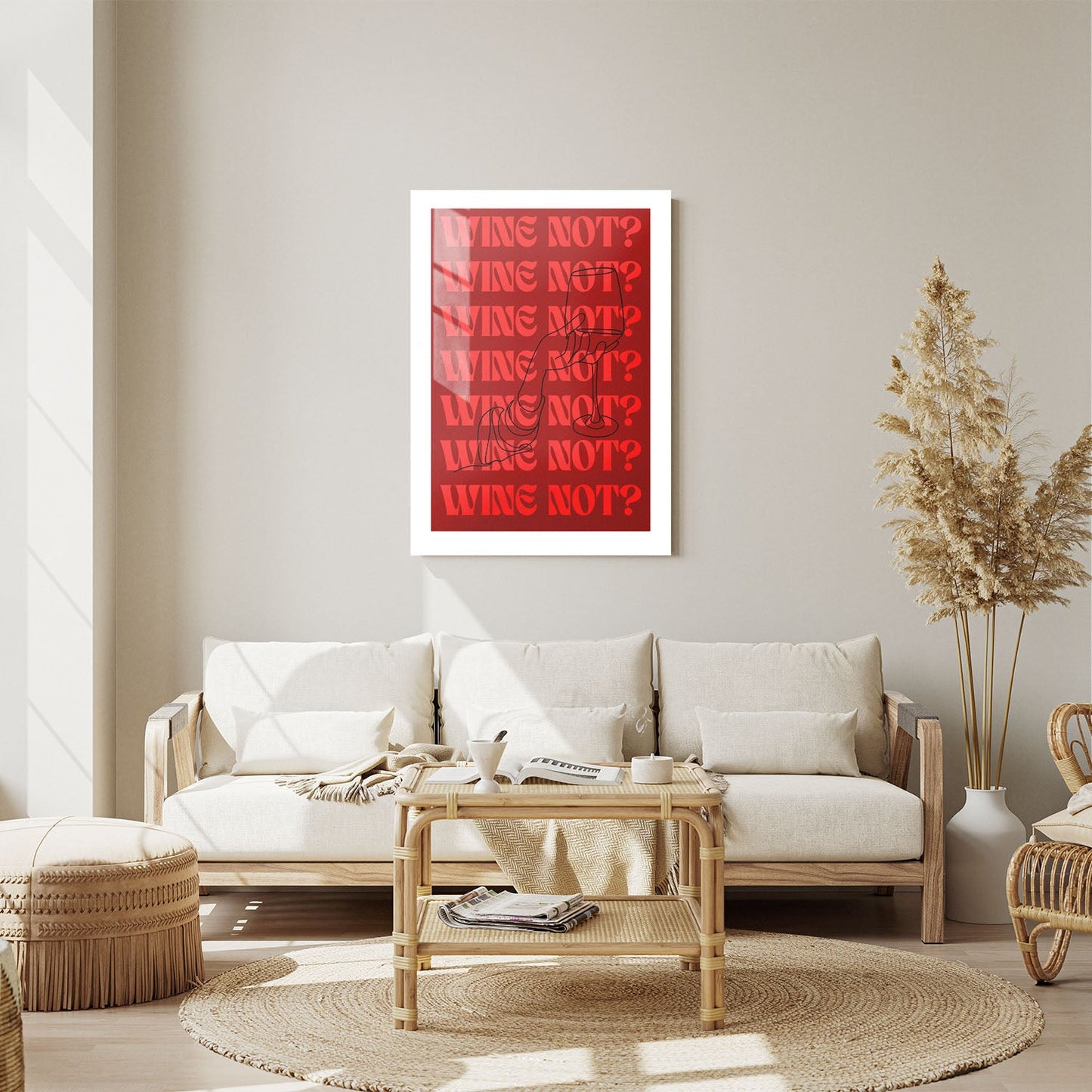 Wes Co Gallery Metal Poster Wine Notr 11" x 14" Home Goods - Coffee White border only Metal Art Print