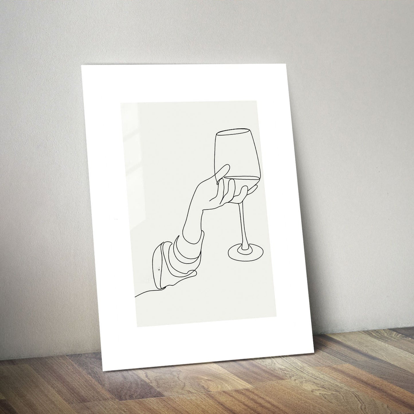 Wes Co Gallery Metal Poster Wine Elegance 11" x 14" Home Goods - Coffee White border only Metal Art Print