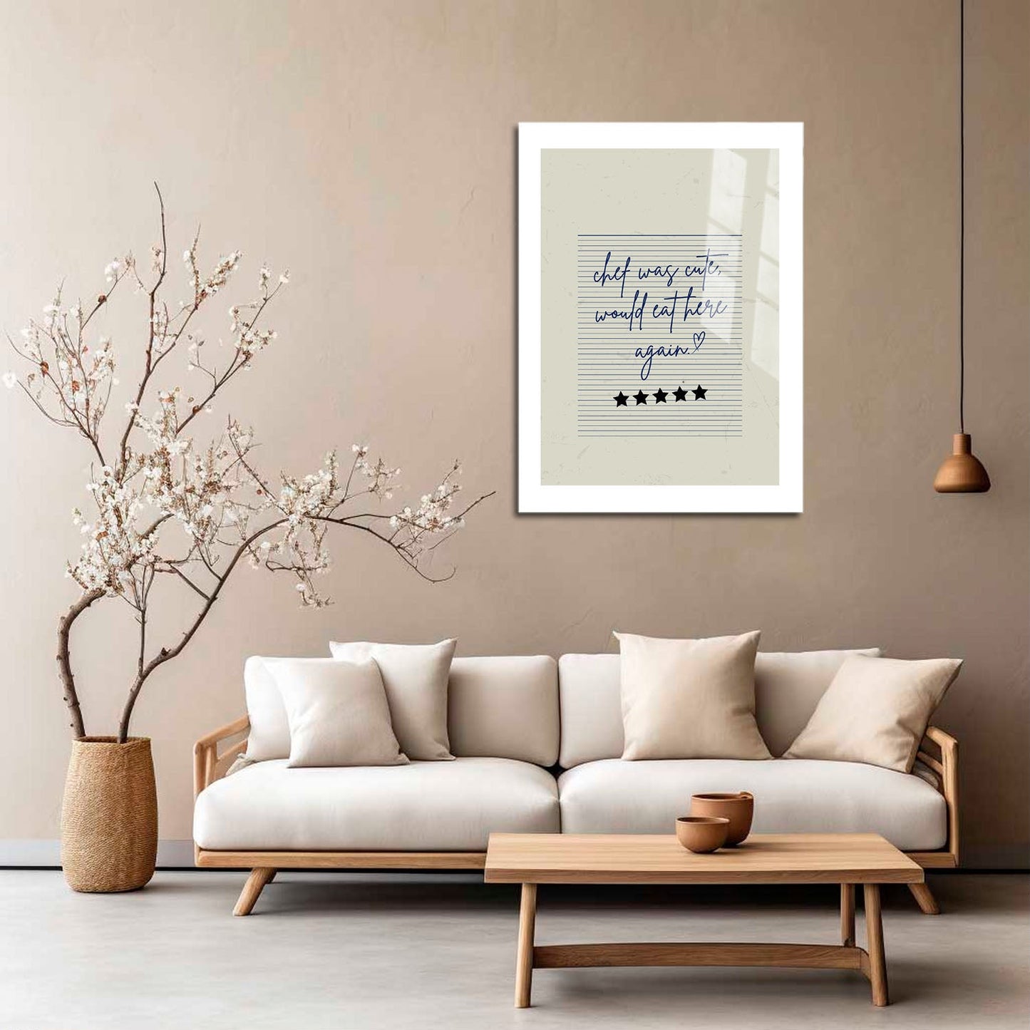 Wes Co Gallery Metal Poster Guest Check - Chef Approved 5" x 7" Home Goods - Coffee White border only Metal Art Print