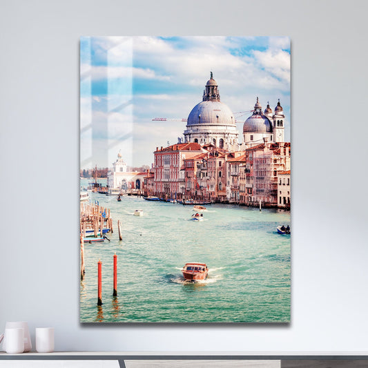 Wes Co Gallery Metal Poster Venice Grand Canal View 11" x 17" Home Goods - Travels Border or edge to edge Metal Art Print