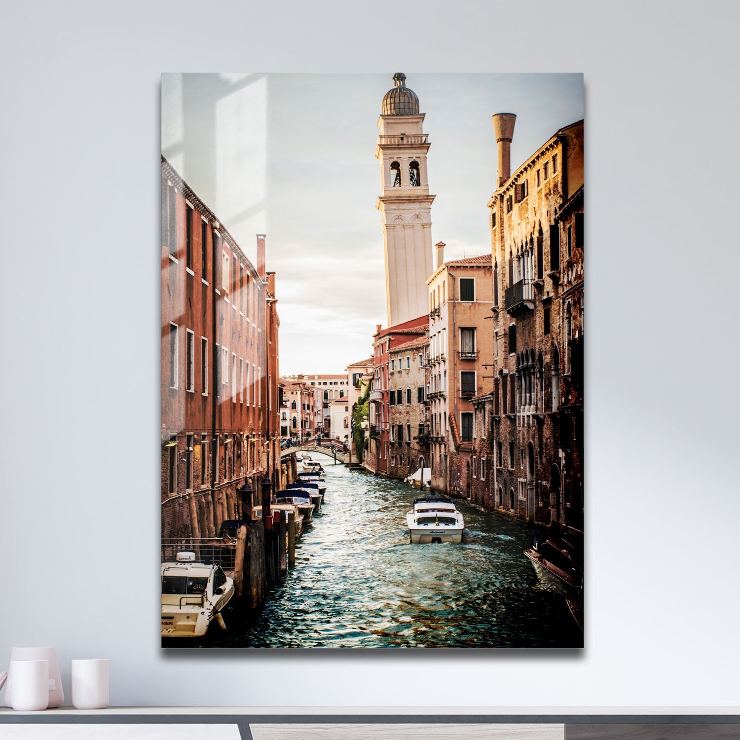 Wes Co Gallery Metal Poster Charming Venetian Canal 11" x 17" Home Goods - Travels Border or edge to edge Metal Art Print