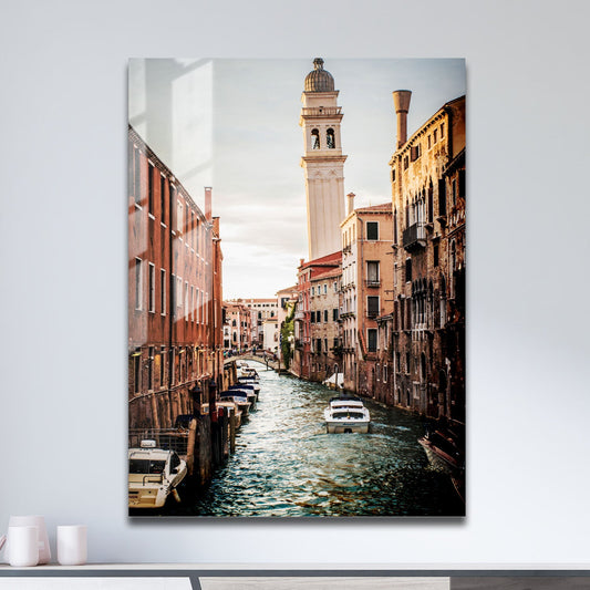 Wes Co Gallery Metal Poster Charming Venetian Canal 11" x 17" Home Goods - Travels Border or edge to edge Metal Art Print