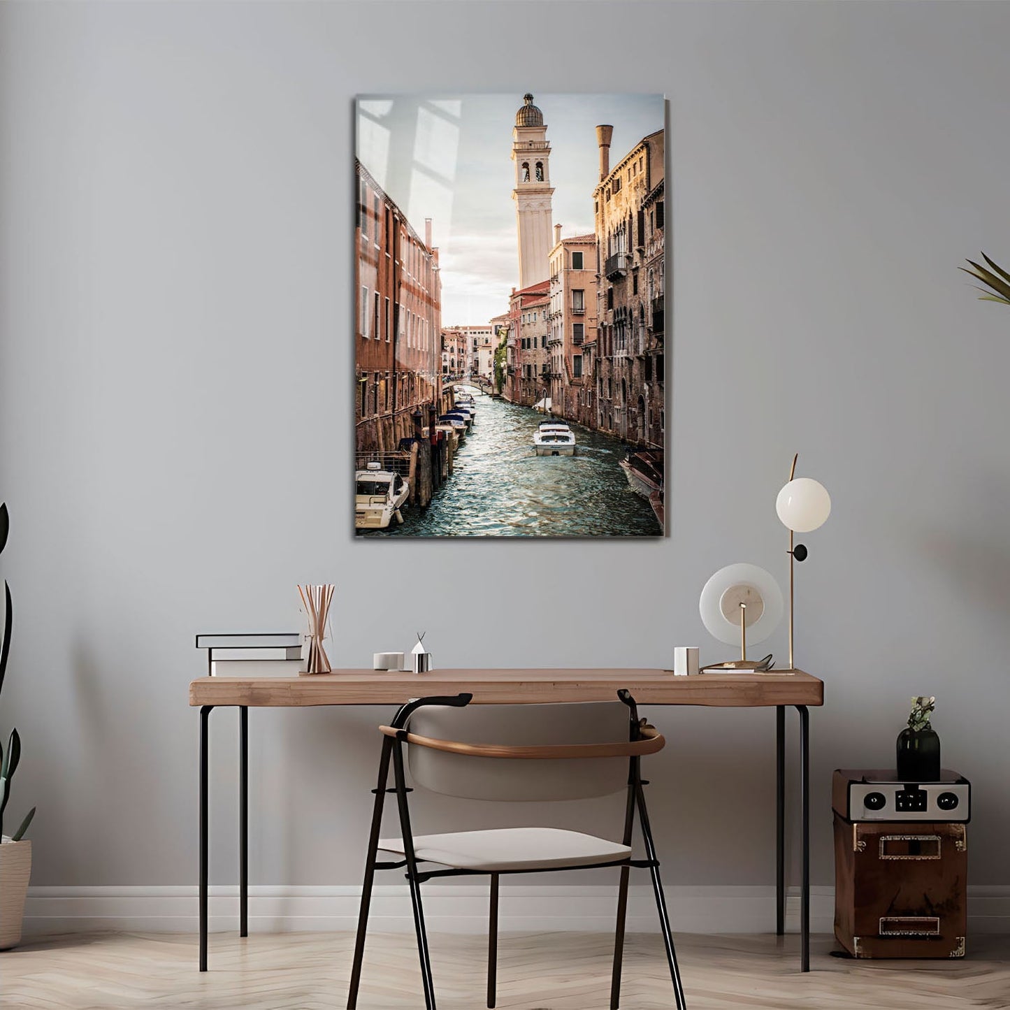 Wes Co Gallery Metal Poster Charming Venetian Canal 11" x 17" Home Goods - Travels Border or edge to edge Metal Art Print