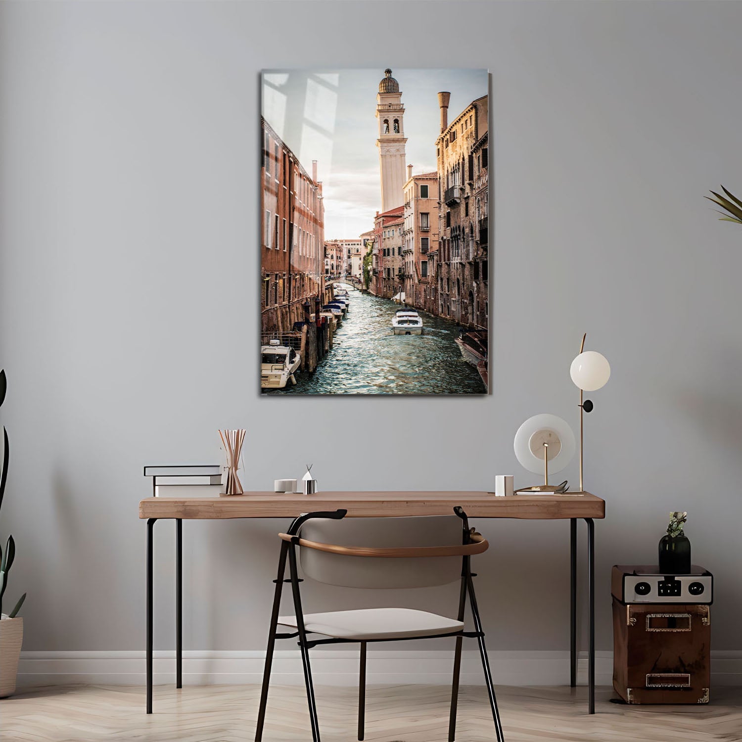 Wes Co Gallery Metal Poster Charming Venetian Canal 11" x 17" Home Goods - Travels Border or edge to edge Metal Art Print