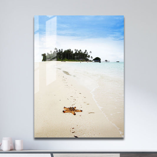 Wes Co Gallery Metal Poster Island Bliss 11" x 17" Home Goods - Coastal Border or edge to edge Metal Art Print