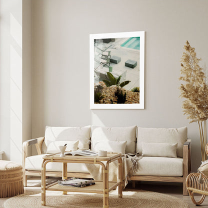 Wes Co Gallery Metal Poster Modern Oasis Retreat 16" x 24" Home Goods - Photography Border or edge to edge Metal Art Print