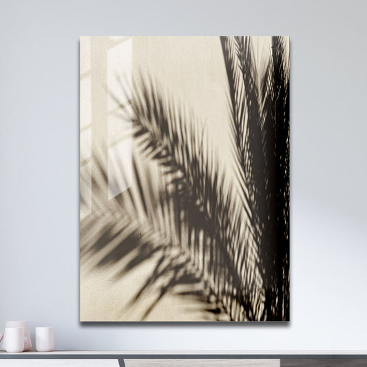 Wes Co Gallery Metal Poster Palm Shadows Dance 11" x 17" Home Goods - Photography Border or edge to edge Metal Art Print