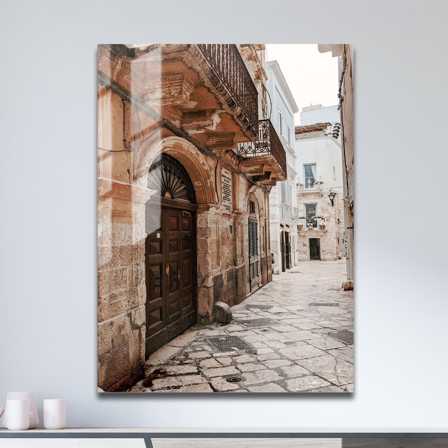 Wes Co Gallery Metal Poster Timeless Italian Alleyway 11" x 17" Home Goods - Photography Border or edge to edge Metal Art Print