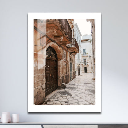 Wes Co Gallery Metal Poster Timeless Italian Alleyway 16" x 24" Home Goods - Photography Border or edge to edge Metal Art Print