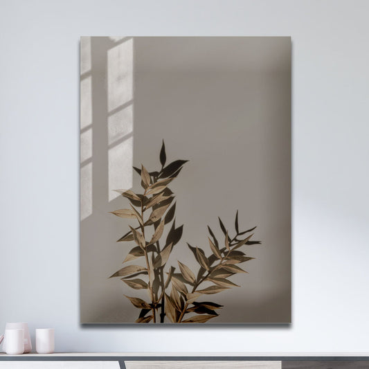 Wes Co Gallery Metal Poster Whispering Leaves 11" x 17" Home Goods - Nature Border or edge to edge Metal Art Print