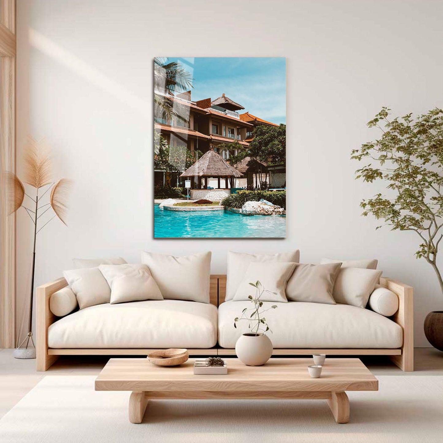 Wes Co Gallery Metal Poster Resort Tranquility 11" x 17" Home Goods - Travels Border or edge to edge Metal Art Print