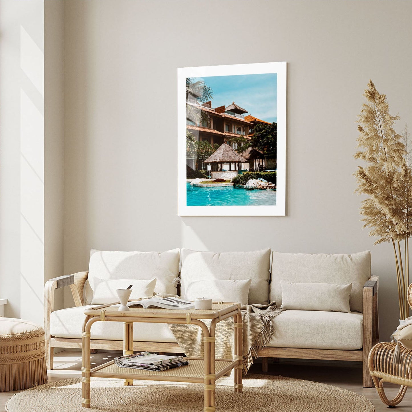 Wes Co Gallery Metal Poster Resort Tranquility 16" x 24" Home Goods - Travels Border or edge to edge Metal Art Print