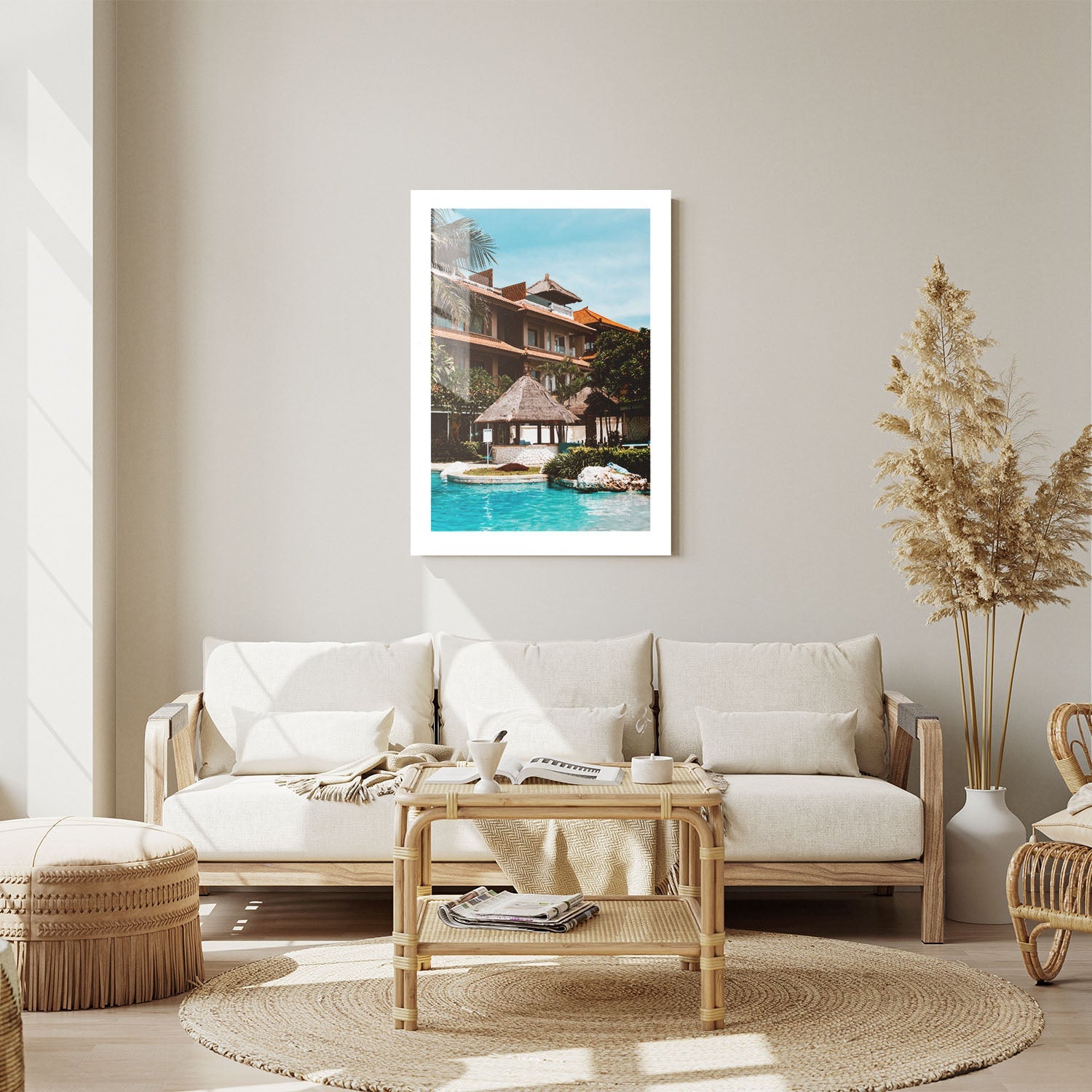 Wes Co Gallery Metal Poster Resort Tranquility 24" x 36" Home Goods - Travels Border or edge to edge Metal Art Print
