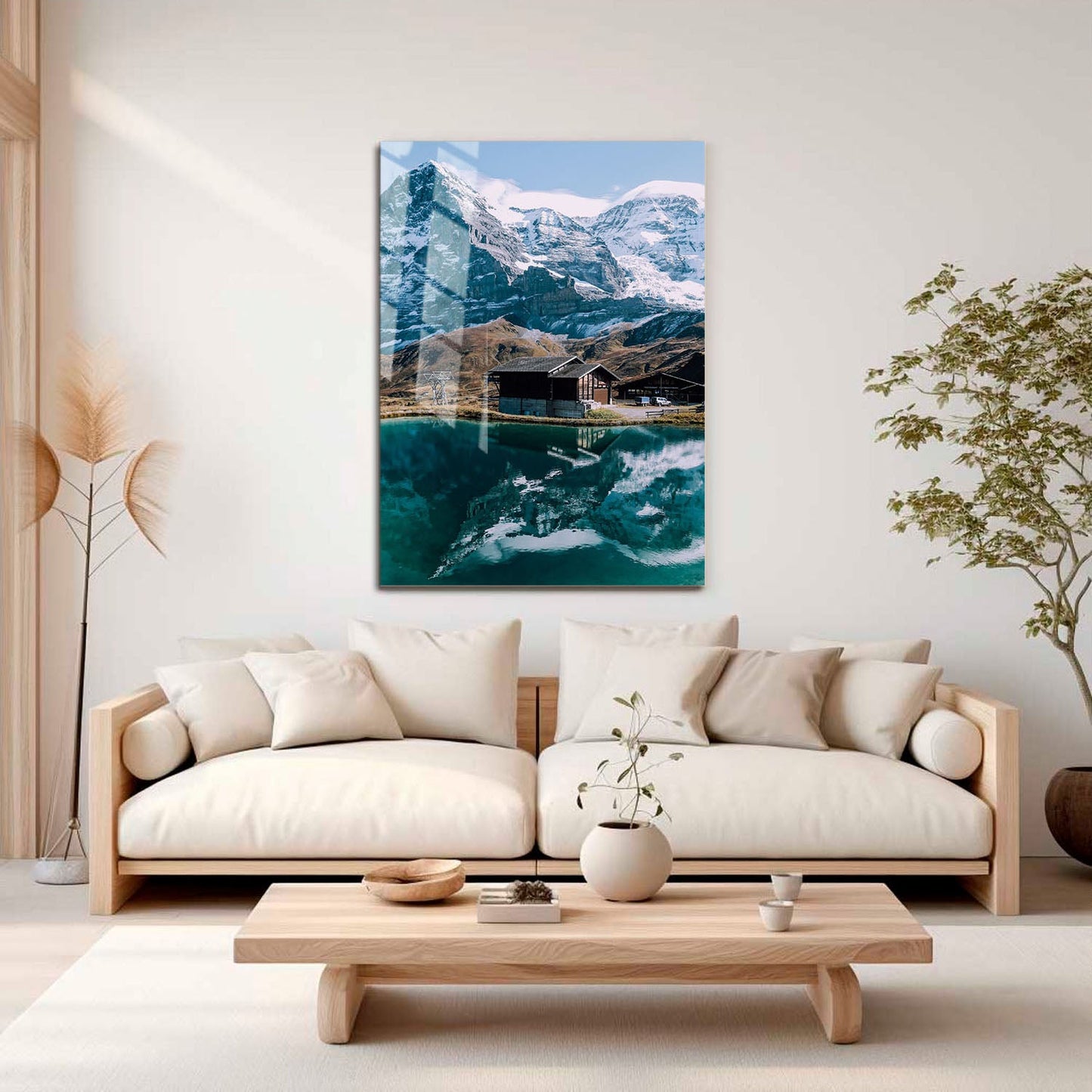 Wes Co Gallery Metal Poster Alpine Oasis 11" x 17" Home Goods - Travels Border or edge to edge Metal Art Print