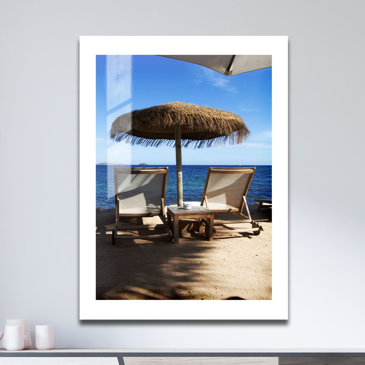 Wes Co Gallery Metal Poster Beachside Retreat 16" x 24" Home Goods - Coastal Border or edge to edge Metal Art Print