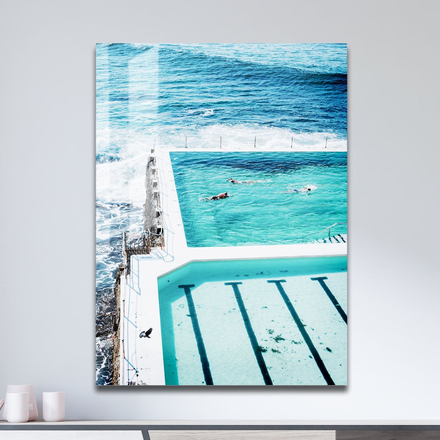 Wes Co Gallery Metal Poster Bondi Infinity 11" x 17" Home Goods - Travels Border or edge to edge Metal Art Print