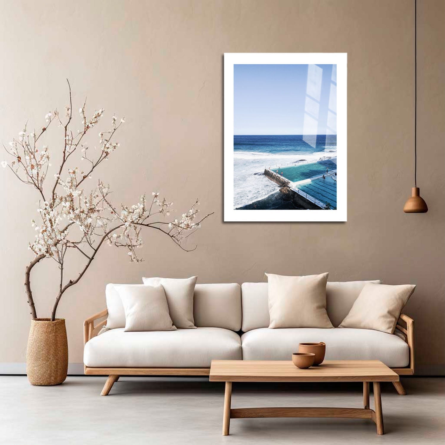 Wes Co Gallery Metal Poster Icebergs Oceanfront 16" x 24" Home Goods - Travels Border or edge to edge Metal Art Print