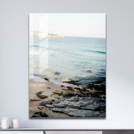 Wes Co Gallery Metal Poster Coastal Serenity 11" x 17" Home Goods - Coastal Border or edge to edge Metal Art Print