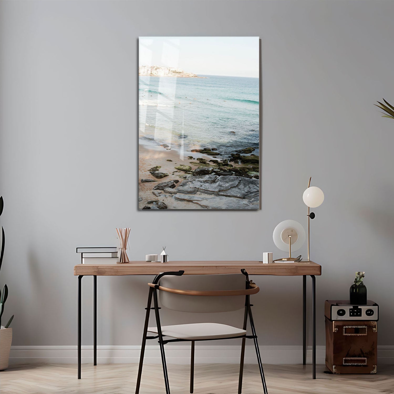 Wes Co Gallery Metal Poster Coastal Serenity 11" x 17" Home Goods - Coastal Border or edge to edge Metal Art Print