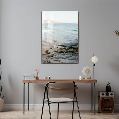 Wes Co Gallery Metal Poster Coastal Serenity 11" x 17" Home Goods - Coastal Border or edge to edge Metal Art Print