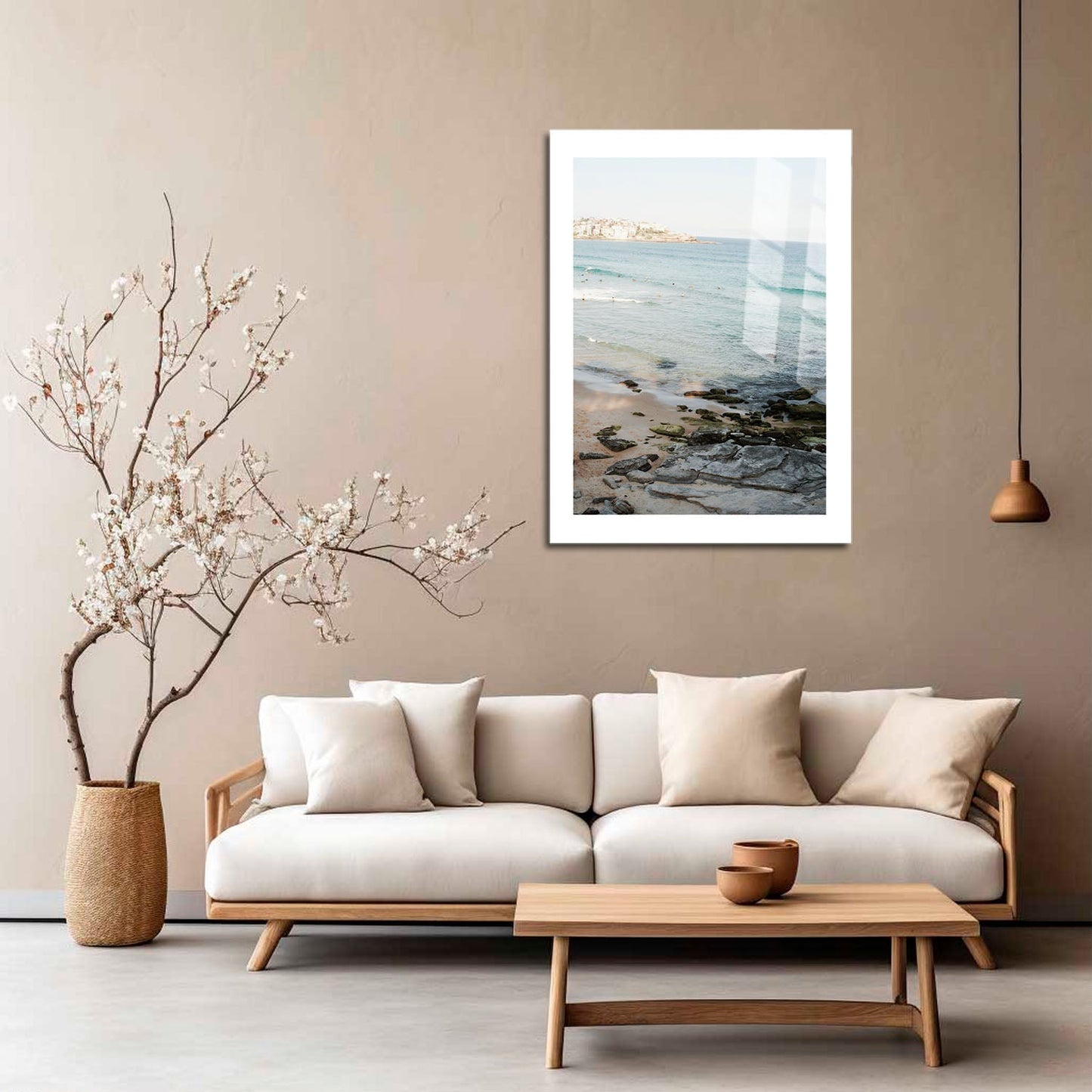 Wes Co Gallery Metal Poster Coastal Serenity 16" x 24" Home Goods - Coastal Border or edge to edge Metal Art Print