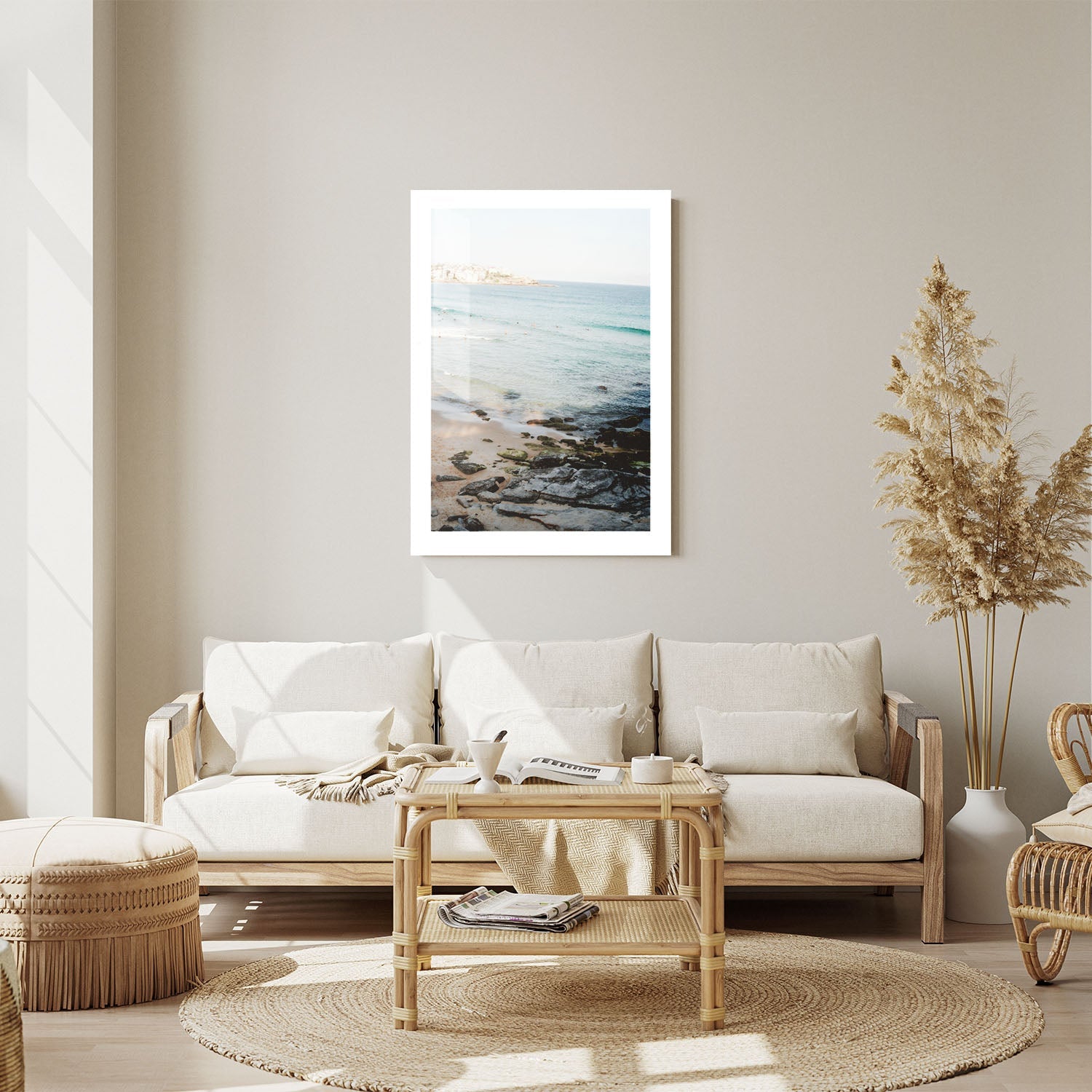 Wes Co Gallery Metal Poster Coastal Serenity 24" x 36" Home Goods - Coastal Border or edge to edge Metal Art Print