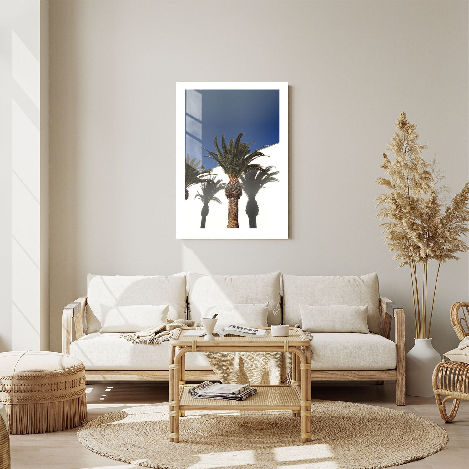 Wes Co Gallery Metal Poster Palm Silhouettes 24" x 36" Home Goods - Photography Border or edge to edge Metal Art Print