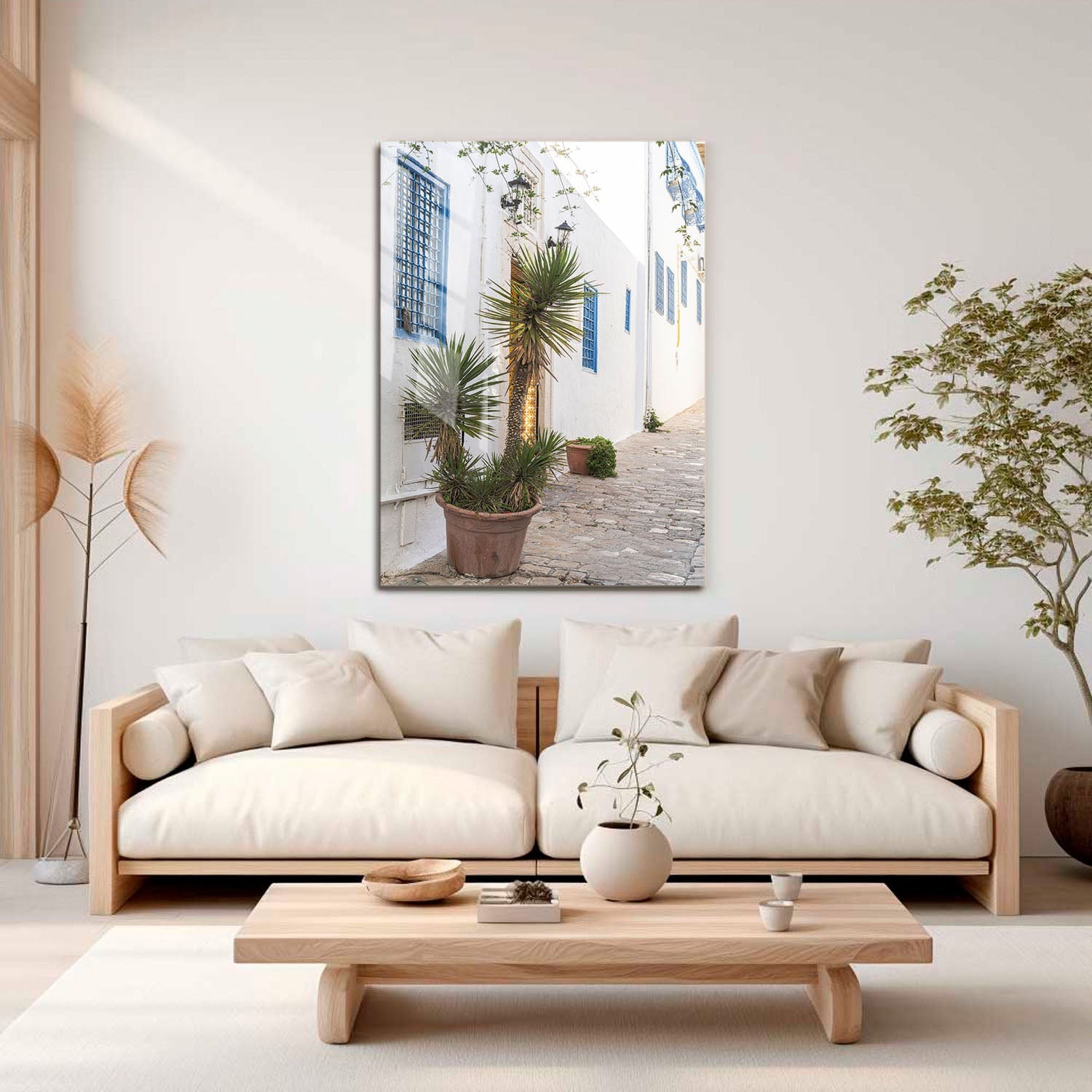 Wes Co Gallery Metal Poster Mediterranean Alley 11" x 17" Home Goods - Photography Border or edge to edge Metal Art Print