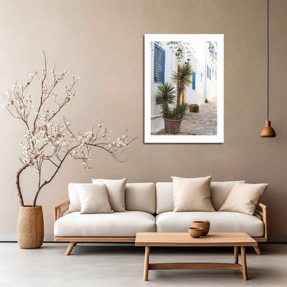 Wes Co Gallery Metal Poster Mediterranean Alley 16" x 24" Home Goods - Photography Border or edge to edge Metal Art Print