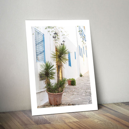 Wes Co Gallery Metal Poster Mediterranean Alley 24" x 36" Home Goods - Photography Border or edge to edge Metal Art Print