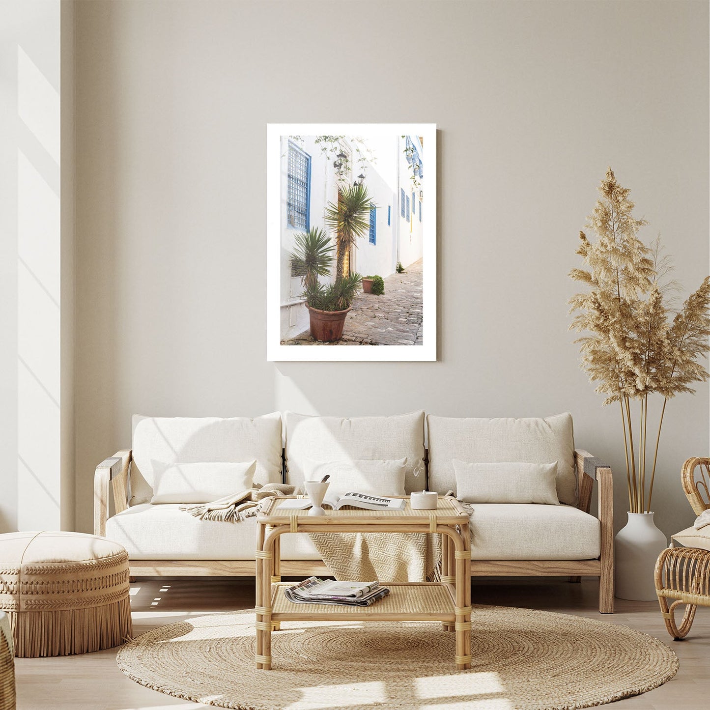 Wes Co Gallery Metal Poster Mediterranean Alley 24" x 36" Home Goods - Photography Border or edge to edge Metal Art Print