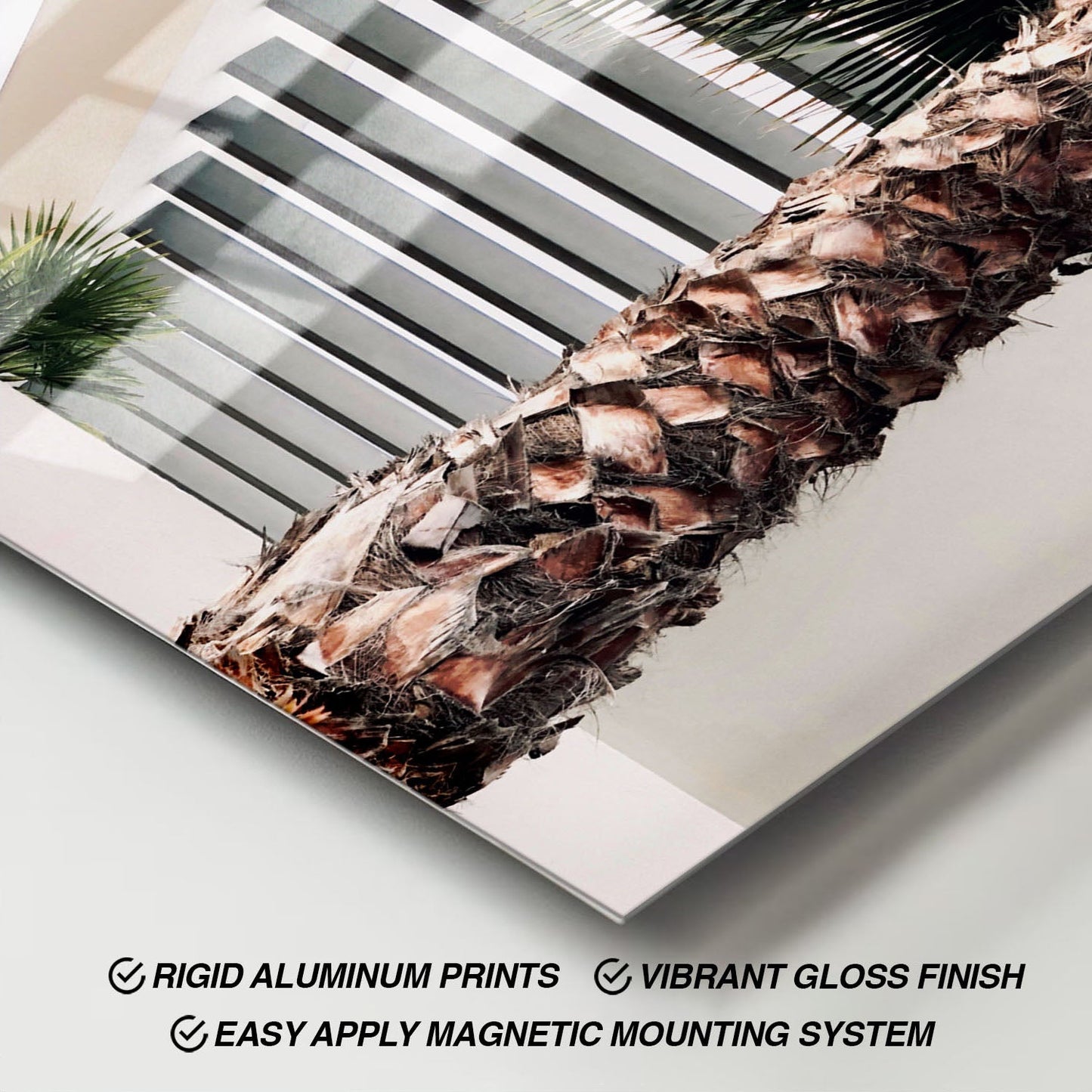 Wes Co Gallery Metal Poster Sunset Palms 11" x 17" Home Goods - Photography Border or edge to edge Metal Art Print