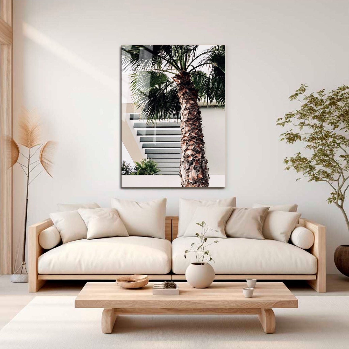 Wes Co Gallery Metal Poster Sunset Palms 11" x 17" Home Goods - Photography Border or edge to edge Metal Art Print