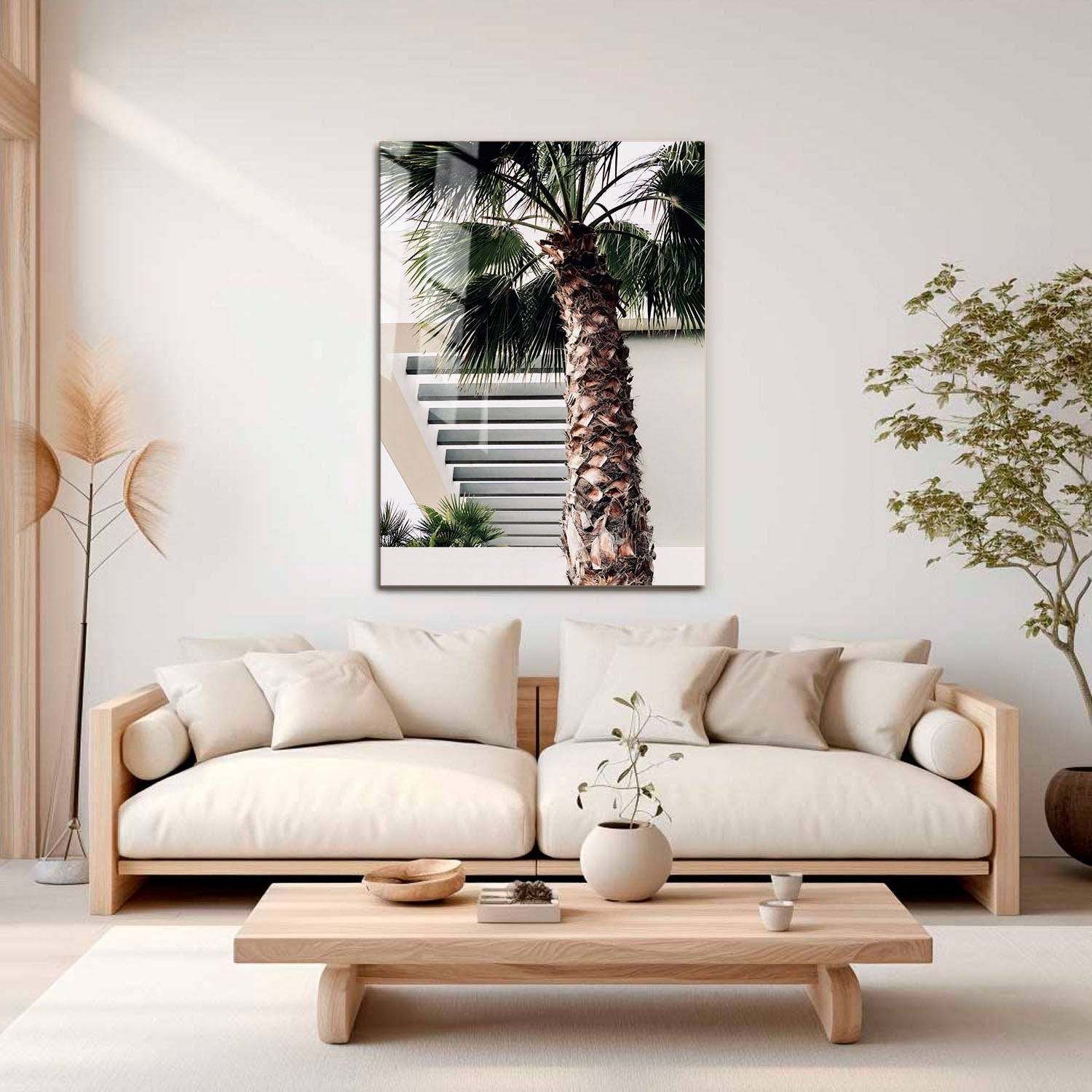 Wes Co Gallery Metal Poster Sunset Palms 11" x 17" Home Goods - Photography Border or edge to edge Metal Art Print