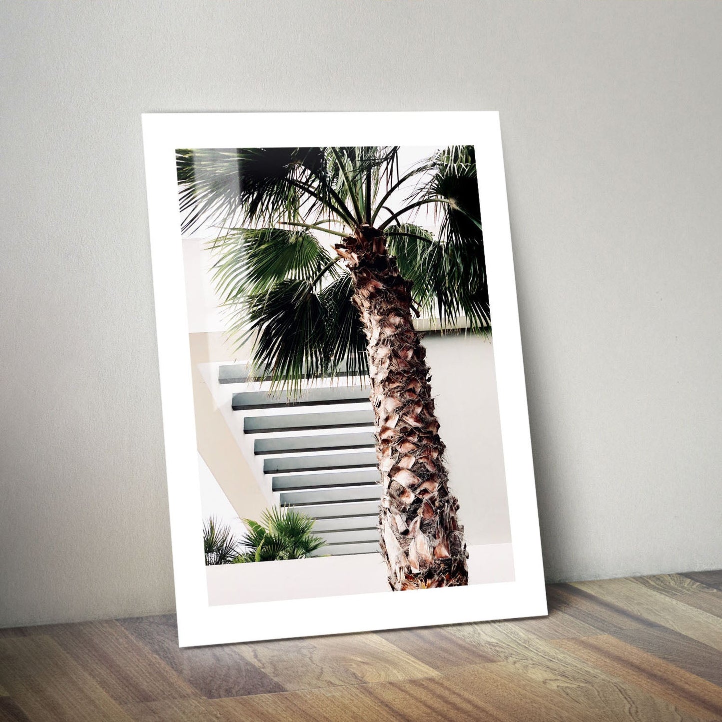 Wes Co Gallery Metal Poster Sunset Palms 24" x 36" Home Goods - Photography Border or edge to edge Metal Art Print