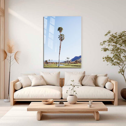 Wes Co Gallery Metal Poster Serene Palms 11" x 17" Home Goods - Photography Border or edge to edge Metal Art Print