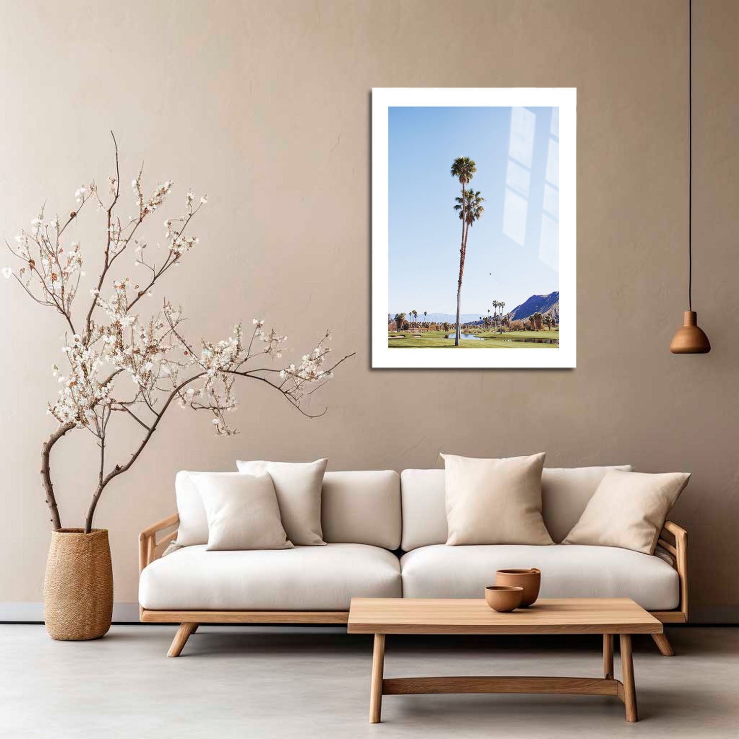 Wes Co Gallery Metal Poster Serene Palms 16" x 24" Home Goods - Photography Border or edge to edge Metal Art Print