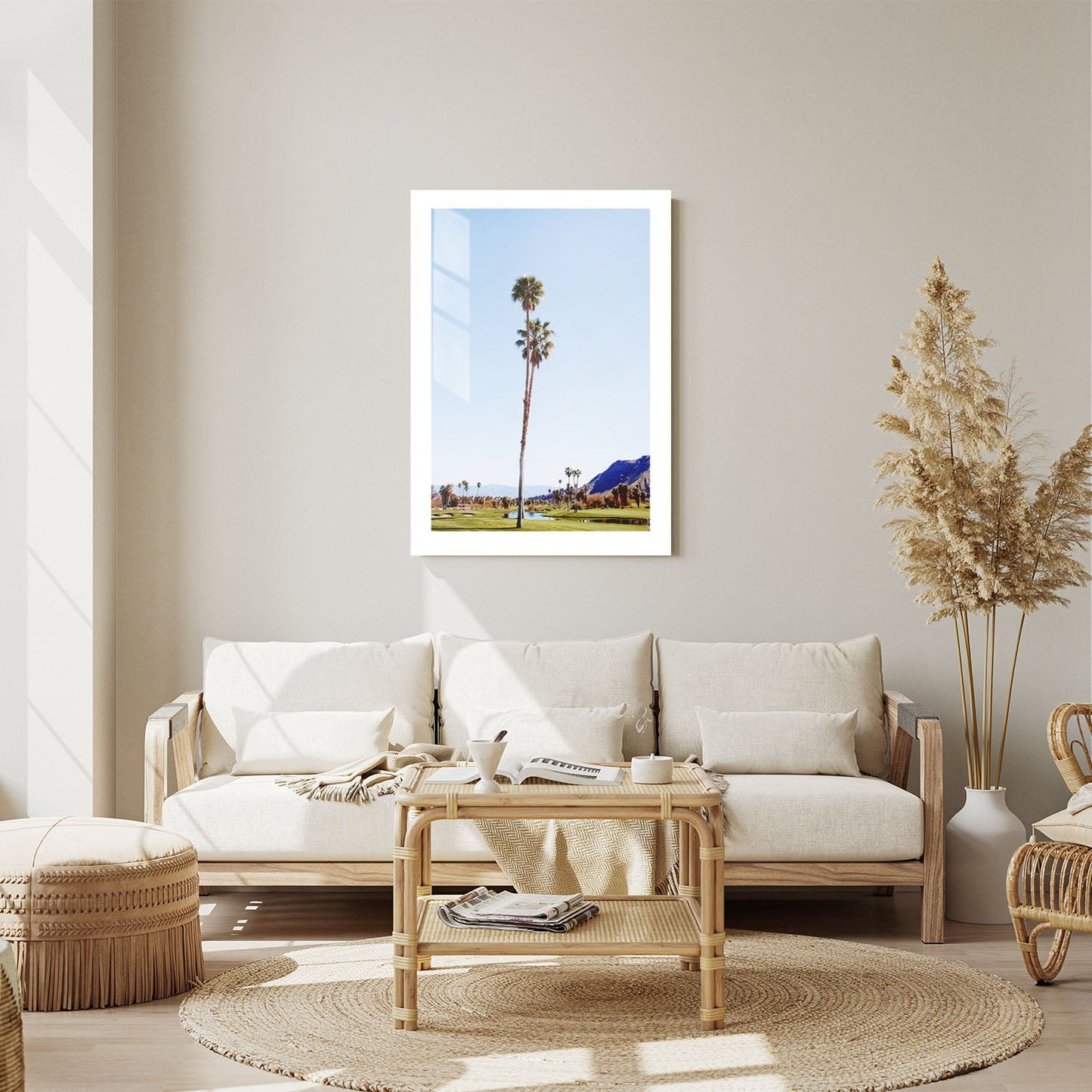 Wes Co Gallery Metal Poster Serene Palms 24" x 36" Home Goods - Photography Border or edge to edge Metal Art Print