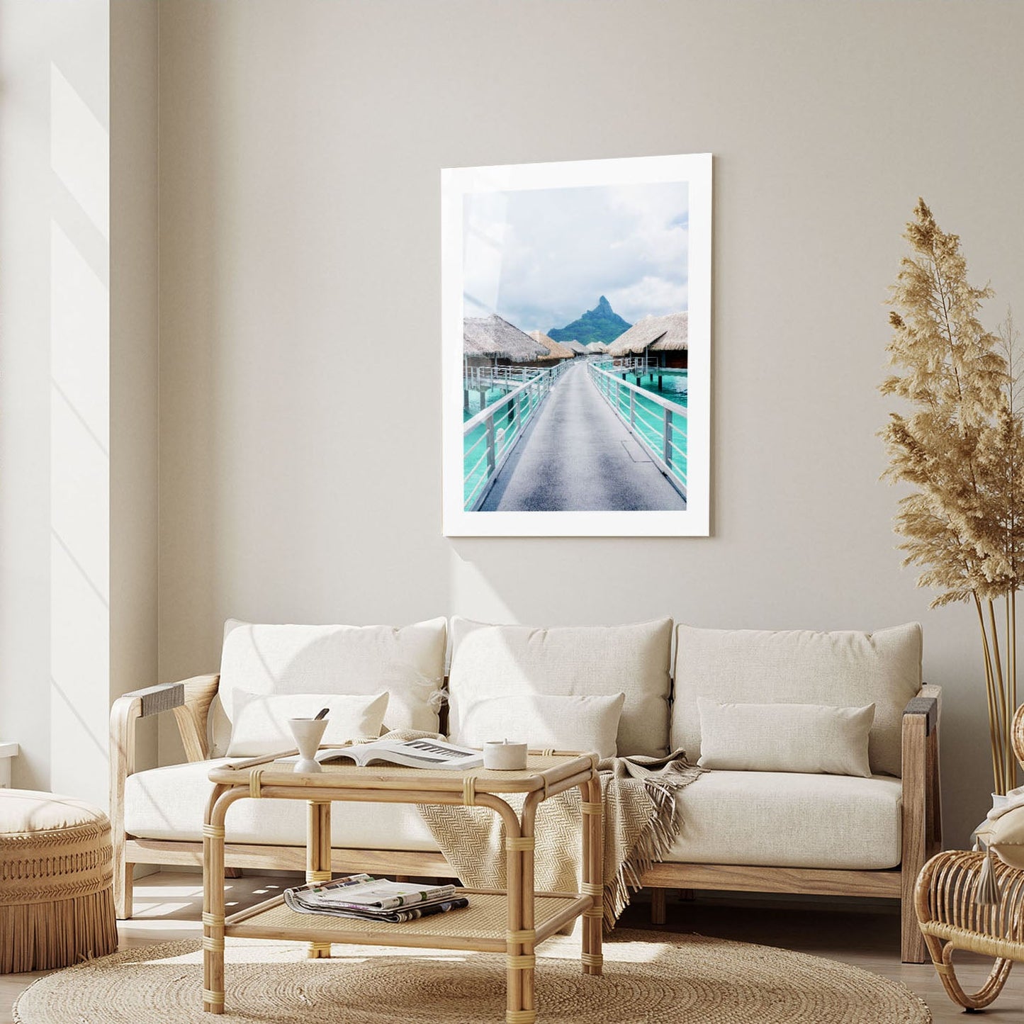 Wes Co Gallery Metal Poster Overwater Escape 16" x 24" Home Goods - Photography Border or edge to edge Metal Art Print