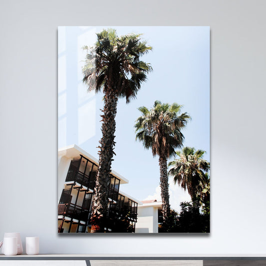 Wes Co Gallery Metal Poster Palm Tree Haven 11" x 17" Home Goods - Photography Border or edge to edge Metal Art Print