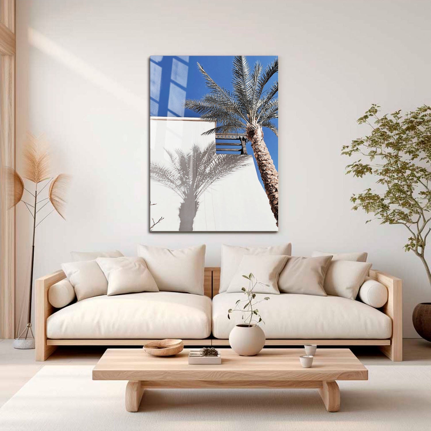 Wes Co Gallery Metal Poster Palm Silhouette Serenity 11" x 17" Home Goods - Photography Border or edge to edge Metal Art Print