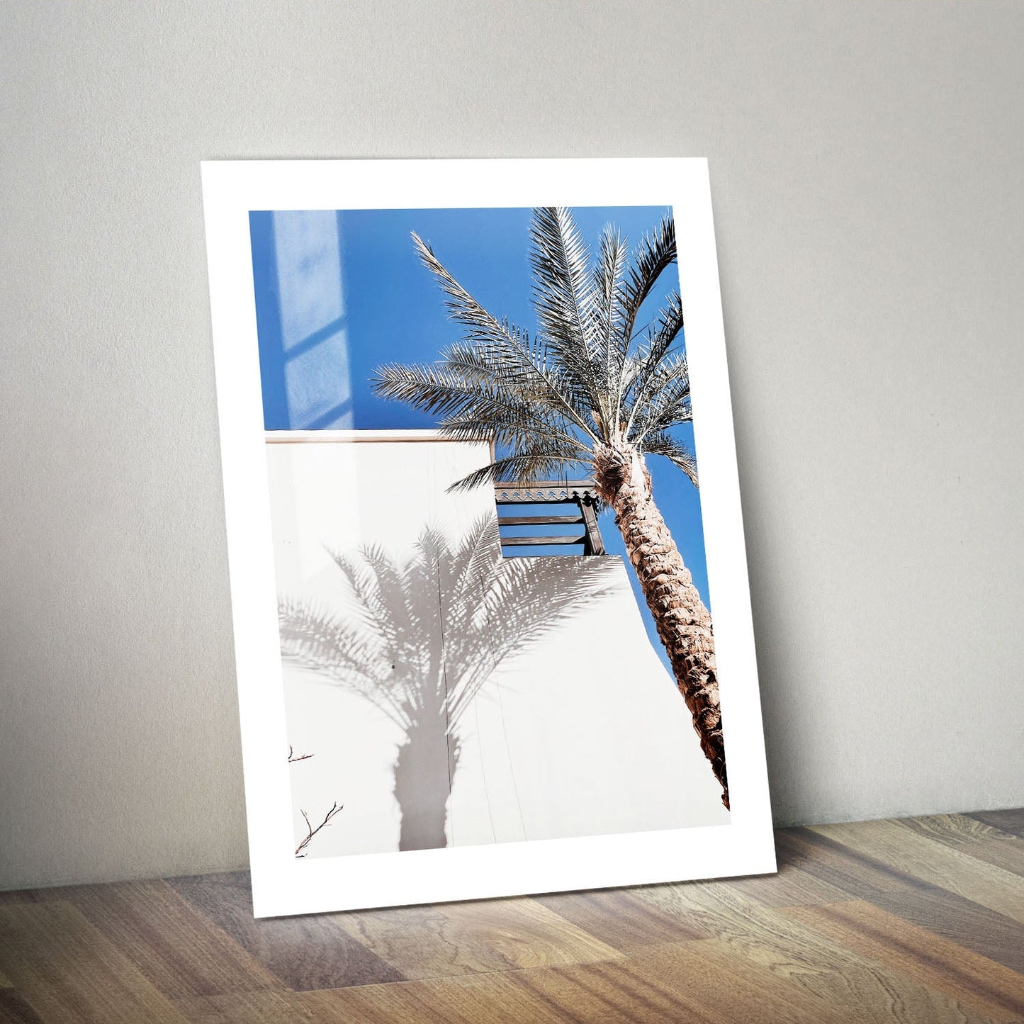 Wes Co Gallery Metal Poster Palm Silhouette Serenity 24" x 36" Home Goods - Photography Border or edge to edge Metal Art Print